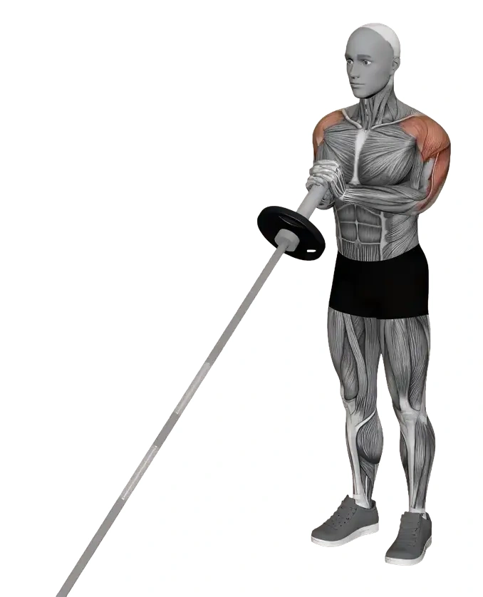 Landmine Overhead Press — animated demonstration