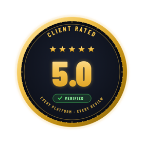 Client rated 5.0 on every platform