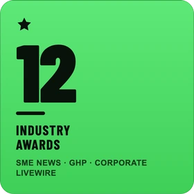 12 industry awards, all verified