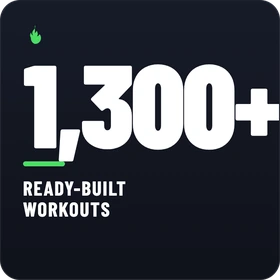1,300+ ready-built workouts