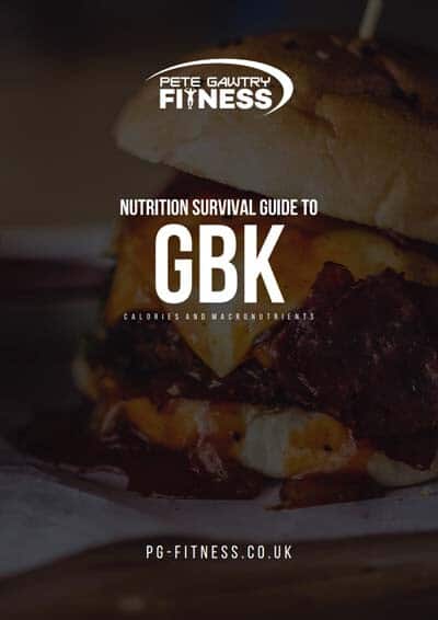Gourmet Burger Kitchen healthy eating guide by Pete Gawtry