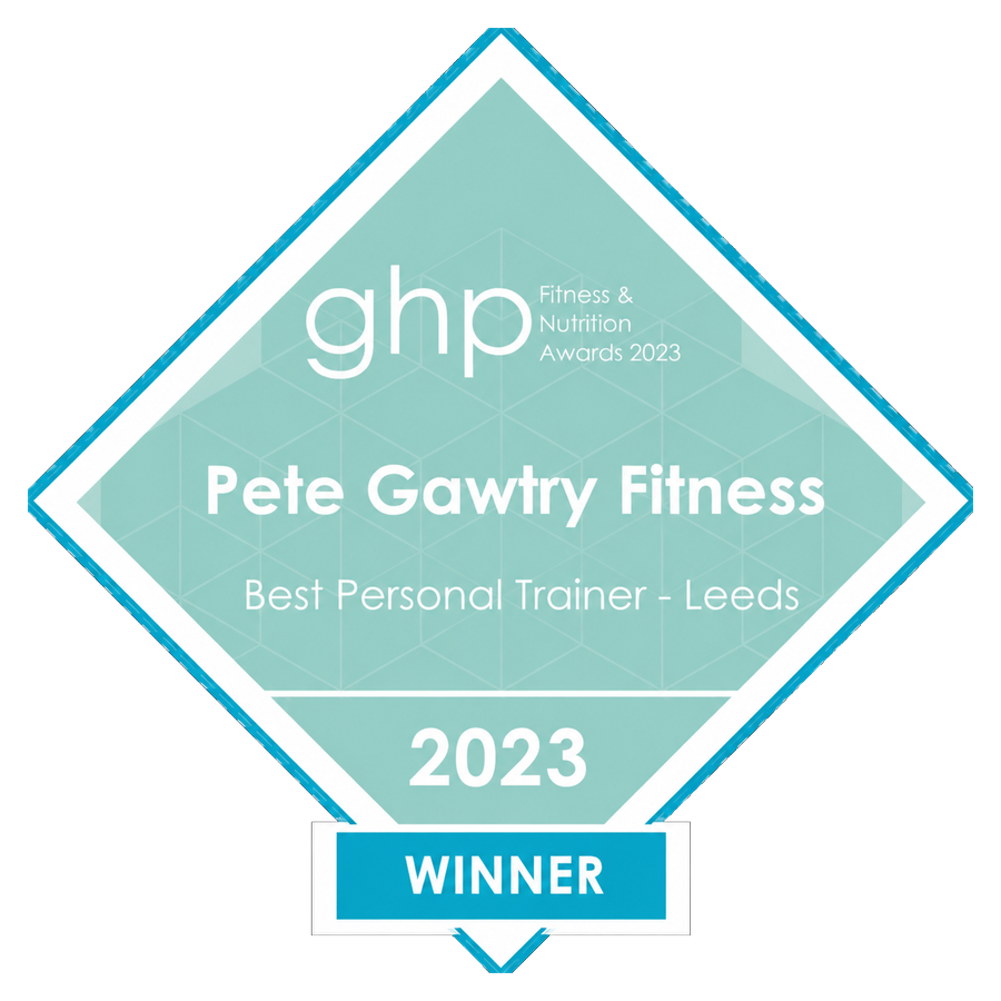 Best Personal Trainer 2023 (Leeds) — GHP Fitness & Nutrition Awards winner badge