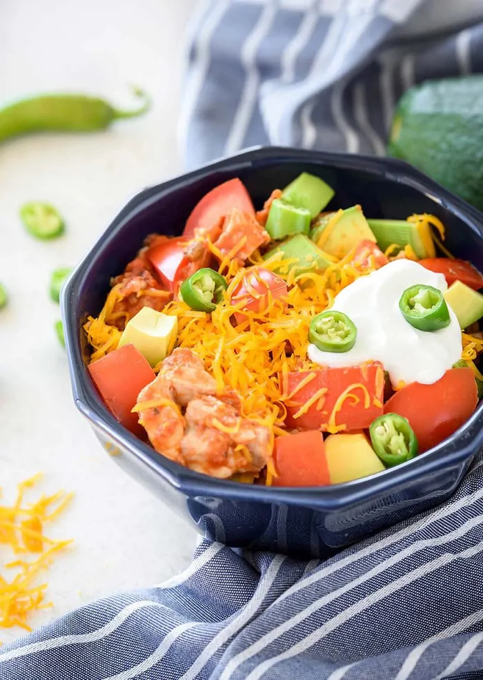 Chicken Enchilada Bowl — keto recipe
