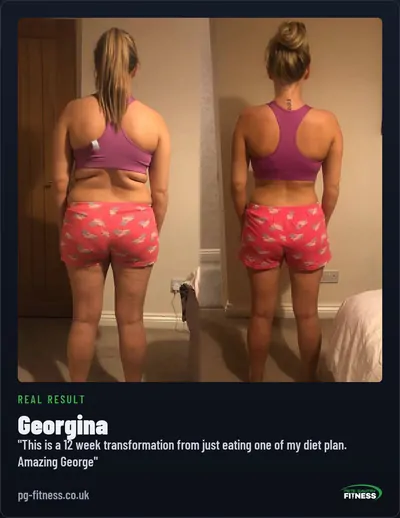Georgina — real before and after transformation with Pete Gawtry, award-winning Leeds personal trainer