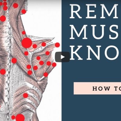 Remove Muscle knots with a Thera Cane