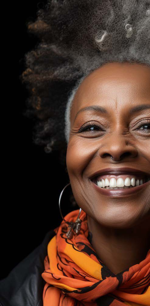 Woman smiling — understanding menopause