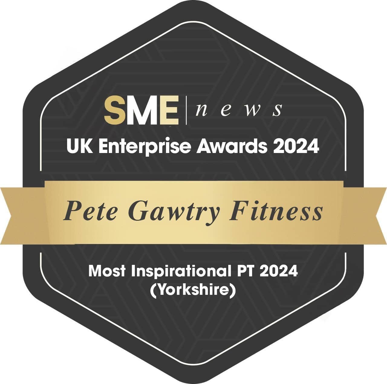 Most Inspirational PT 2024 Yorkshire — SME News UK Enterprise Awards badge