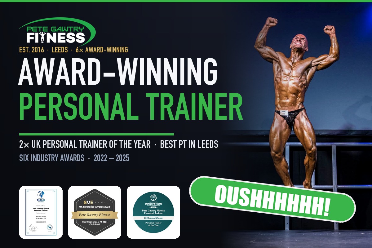 Pete Gawtry Fitness — award-winning personal trainer, twice UK Personal Trainer of the Year